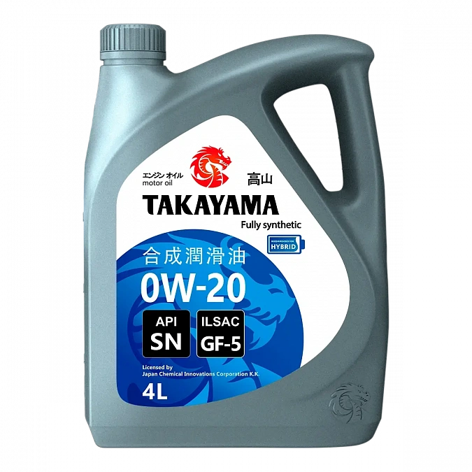 Моторное масло TAKAYAMA SAE 0W-20 ILSAC GF-5 API SN